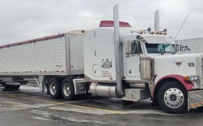 Photo of a 2000 Peterbilt 379 Timpte Grain Hopper Trailer Sleeper Truck & 2023 for sale