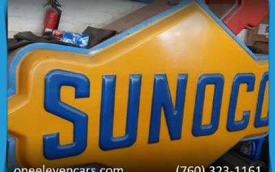 Photo of a 1960 Sunoco Light UP Sign 1960S Sunoco Sign for sale