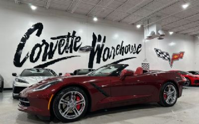 2016 Chevrolet Corvette Conv 3LT, IWE, NPP, UQT, Tt's, Auto, Chromes, 18K! Convertible