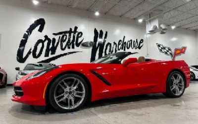 2014 Chevrolet Corvette Conv 3LT, Z51, FE4, FAY, NPP, Suede, Corsa In, 20K Convertible