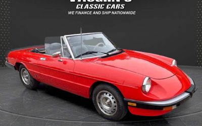 1985 Alfa Romeo 2000 Spider Graduate