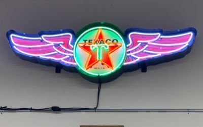 Photo of a Texaco 5 Foot Texaco Wings IN Steel Can Sign for sale