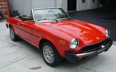 1983 Fiat 2000 Spider Convertible Pinin Farina Azzura