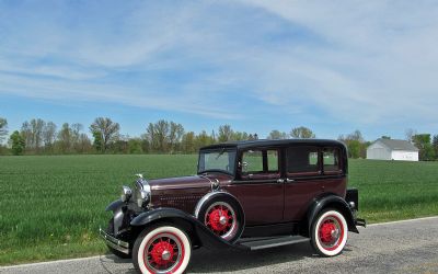Photo of a 1931 Ford Model A Deluxe Slant Windshield Sedan for sale