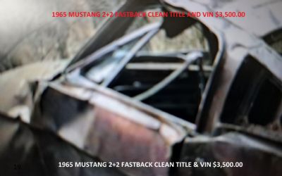 1965 Ford Mustang 2+2 Fastback Fastback