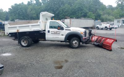 Photo of a 2015 Ford F550 Mason Dump With Snow Plow for sale