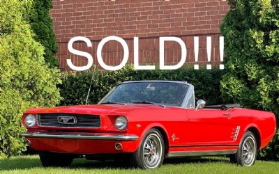 Photo of a 1966 Ford Mustang Bright Red C Code V8. Nicely Priced for sale
