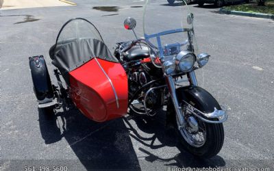 1953 Harley Davidson Motorcycle With Sidecar