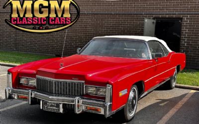 Photo of a 1976 Cadillac Eldorado Great Driver Quality Fun Red Convertible for sale