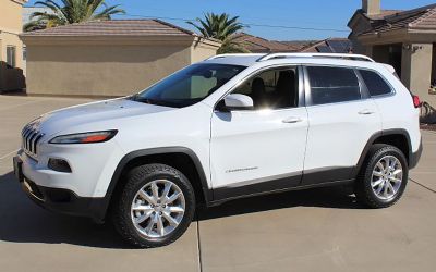 2016 Jeep Cherokee LTD Limited 4 Dr. 4WD SUV