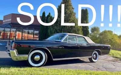Photo of a 1967 Lincoln Continental Black W Elegant White Interior- Suicide Doors for sale