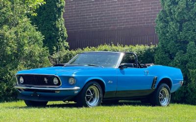 Photo of a 1969 Ford Mustang Rare Grabber Blue V8 Convertible for sale