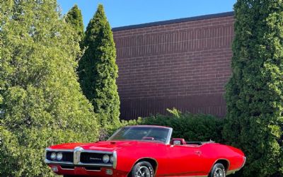 Photo of a 1969 Pontiac LE Mans GTO Looks-Beautiful Bright Red Convertible for sale