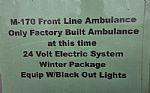 1955 M170 Frontline Ambulance Thumbnail 75