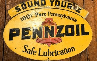 Photo of a Pennzoil Sign for sale