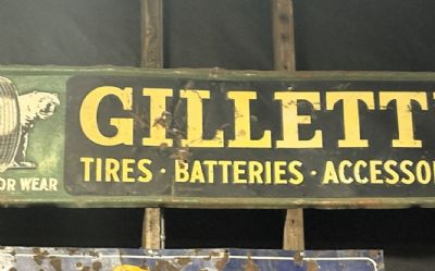 Photo of a Gillette Tires Sign for sale