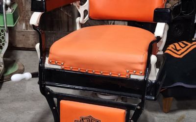 Photo of a Harley Davidson Barber Chair for sale