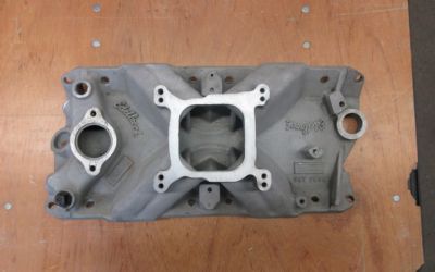 Photo of a Chevy Small Block Edelbrock Single Plane Torker Perfomance Intake Manifold for sale