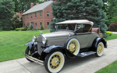 Photo of a 1931 Ford Model A Deluxe Roadster Convertible With Rumble Seat for sale