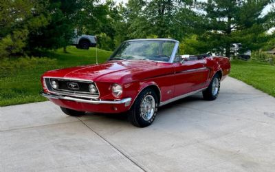 1968 Ford Mustang Convertible GT J-CODE 302 Auto PS Console