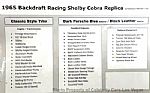 1965 Cobra Backdraft Replica Thumbnail 4