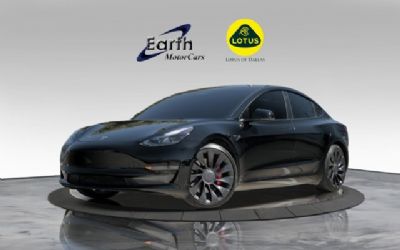 2022 Tesla Model 3 Performance Black 20 Uberturbine Wheels