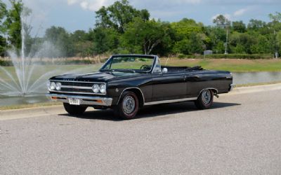 Photo of a 1965 Chevrolet Chevelle Malibu SS Convertible Triple Black With AC for sale
